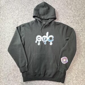 Insomniac Hoodie Mens Large Black Under The Electric Sky EDC Graphic Pullover